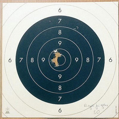 5 x .45 ACP auf 17m (Springfield Armory Trophy Match)